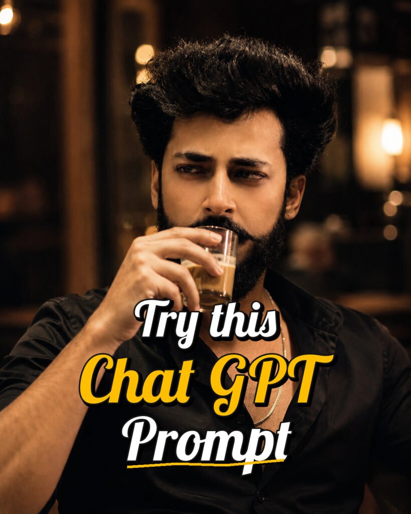 Moody Café Portrait ChatGPT Prompt