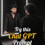 luxury black suit mirror selfie ChatGPT prompt