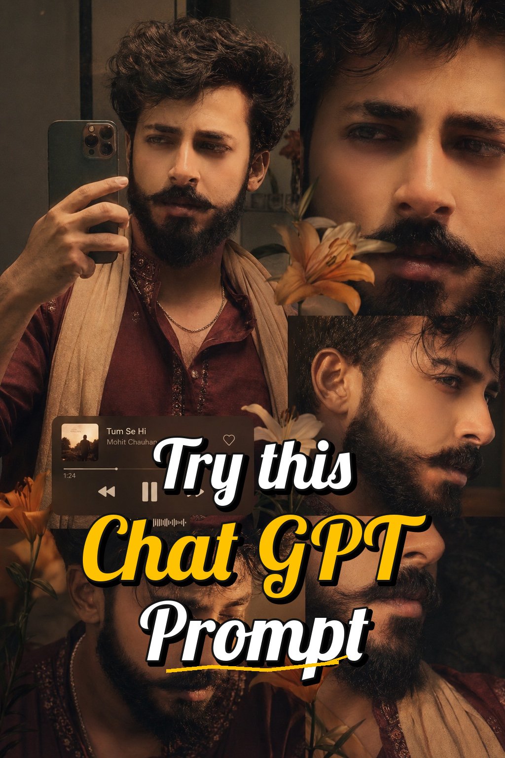 aesthetic selfie collage ChatGPT prompt